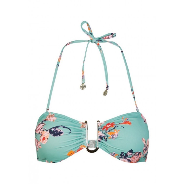 Kobiety BIKINI TOP | Pieces BANDEAU - Góra od bikini - malachite green/zielony - MR83964
