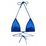 Kobiety BIKINI TOP | PULL&BEAR SHINY WITH RING DETAIL - Góra od bikini - dark blue/granatowy - KN48673