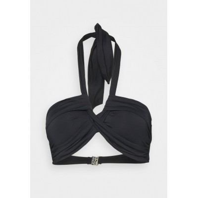 Kobiety BIKINI_TOP | Seafolly COLLECTIVE HALTER BANDEAU - Góra od bikini - black/czarny - JM98067