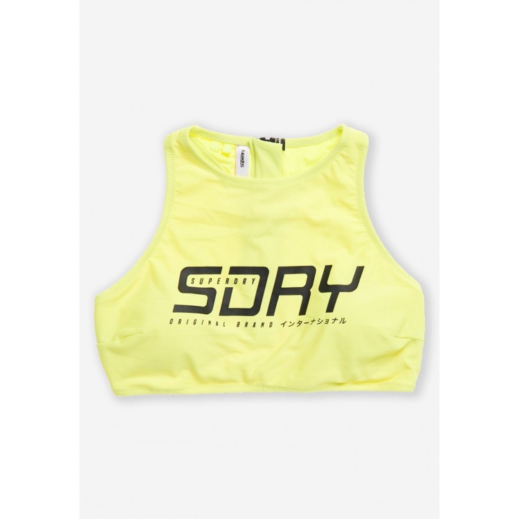 Kobiety BIKINI TOP | Superdry HYPER RACER - Góra od bikini - neon yellow/żółty - SO75767