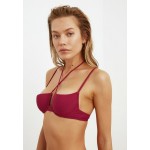 Kobiety BIKINI TOP | Trendyol Góra od bikini - burgundy/bordowy - CR66094