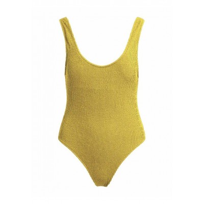Kobiety ONE_PIECE_BEACHWEAR | Object Kostium kąpielowy - bamboo/żółty - GR09331