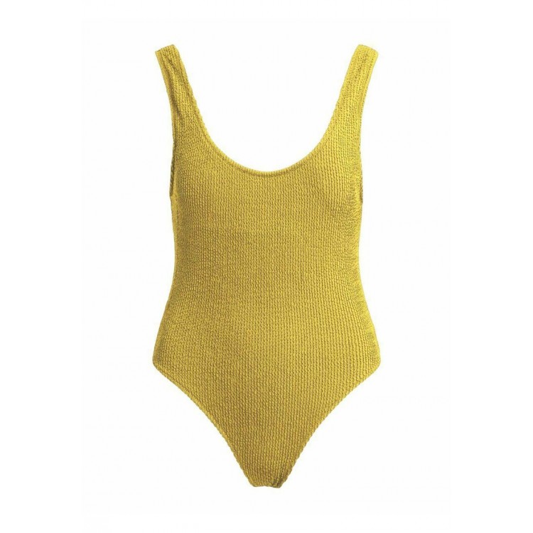 Kobiety ONE PIECE BEACHWEAR | Object Kostium kąpielowy - bamboo/żółty - GR09331