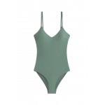 Kobiety ONE PIECE BEACHWEAR | OYSHO TRIANGLE - Kostium kąpielowy - khaki - MY55569