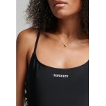 Kobiety ONE PIECE BEACHWEAR | Superdry ESSENTIAL TAPE - Kostium kąpielowy - black/czarny - IW39784