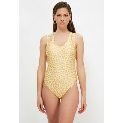 Kobiety ONE_PIECE_BEACHWEAR | Trendyol Kostium kąpielowy - yellow/żółty - DJ52957
