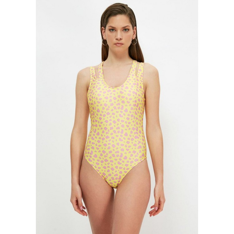 Kobiety ONE PIECE BEACHWEAR | Trendyol Kostium kąpielowy - yellow/żółty - DJ52957