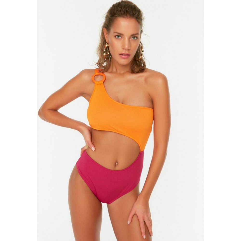 Kobiety ONE PIECE BEACHWEAR | Trendyol PARENT - Kostium kąpielowy - pink/orange/różowy - XR35765