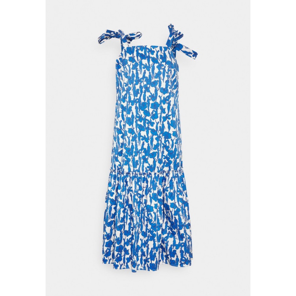 Kobiety BEACH ACCESSORIES | Tory Burch DROP WAIST SHOULDER TIE DRESS - Akcesoria plażowe - blue/niebieski - VM05141