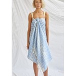 Kobiety BEACH ACCESSORIES | watercult Ręcznik plażowy - cream blue/jasnoniebieski - UA44757