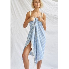 Kobiety BEACH_ACCESSORIES | watercult Ręcznik plażowy - cream blue/jasnoniebieski - UA44757