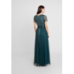 Kobiety DRESS | Maya Deluxe STRIPE BODICE V NECK MAXI WITH TIE BELT - Suknia balowa - emerald/ciemnozielony - JZ60940