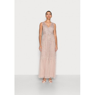 Kobiety DRESS | Maya Deluxe STRIPE EMBELLISHED DRESS  - Suknia balowa - taupe blush/jasnoróżowy - BF32571