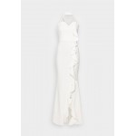 Kobiety DRESS | WAL G. CHRISTIE RUFFLE MAXI DRESS - Sukienka z dżerseju - white/biały - AD00018