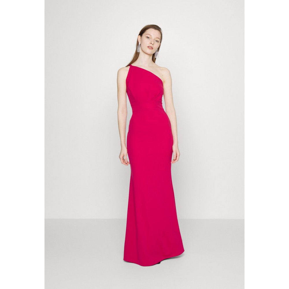 Kobiety DRESS | WAL G. MIMI ONE SHOULDER DRESS - Sukienka z dżerseju - dark fushia/różowy - DK85293
