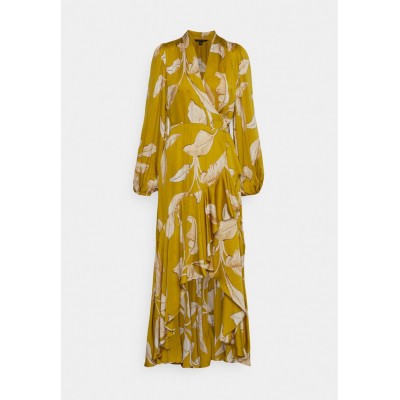 Kobiety DRESS | Banana Republic WRAP FLOUNCE - Sukienka koktajlowa - yellow/złoty - MV82286