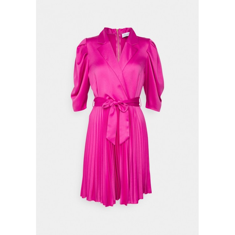 Kobiety DRESS | Closet LONDON SHORT PLEATED DRESS - Sukienka koktajlowa - pink/różowy - EF27727