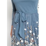 Kobiety DRESS | Esprit Collection EMBROID - Sukienka koktajlowa - grey blue/niebieskoszary - KM68777