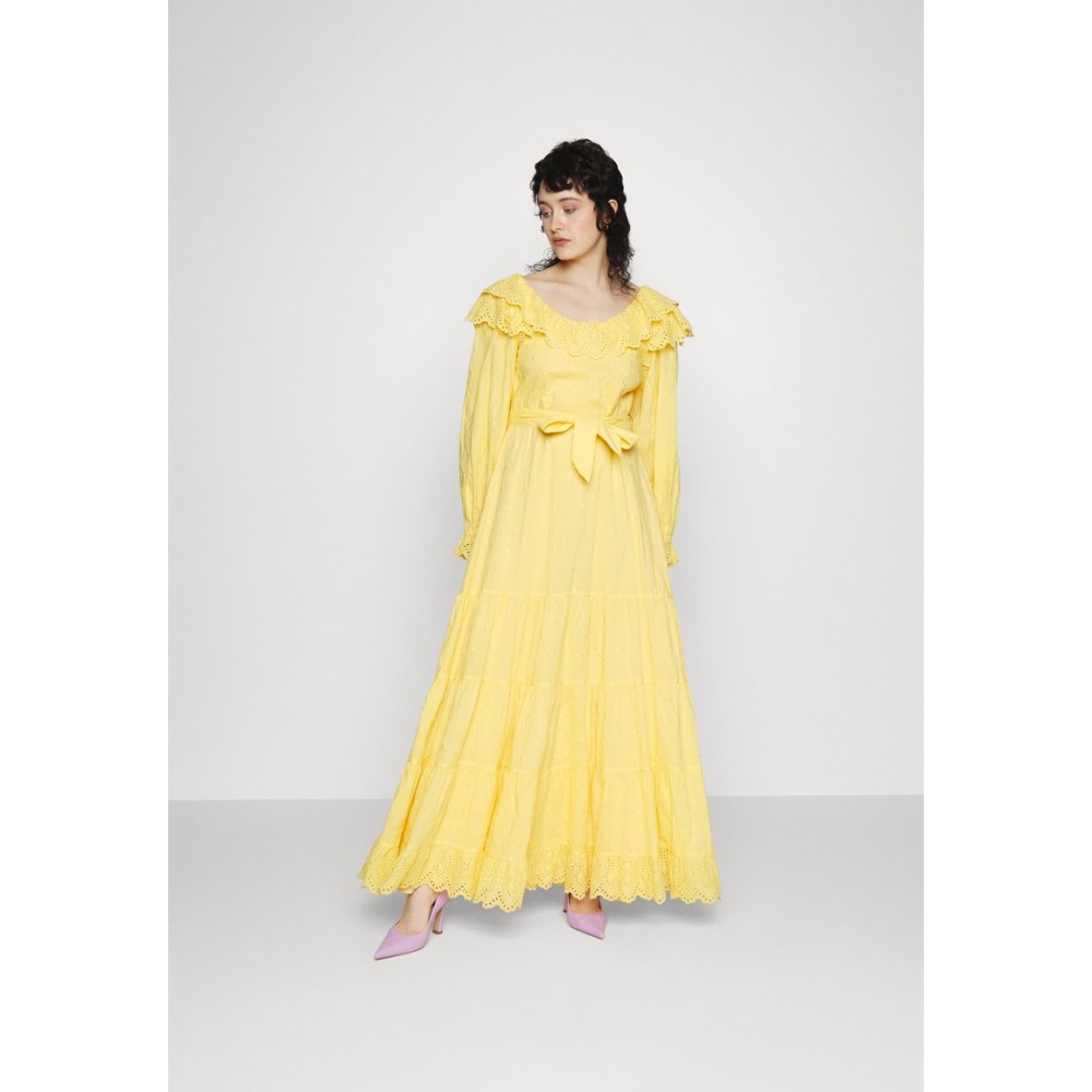 Kobiety DRESS | Fabienne Chapot JOSIE MAXI DRESS - Sukienka koktajlowa - yellow/żółty - NL57251