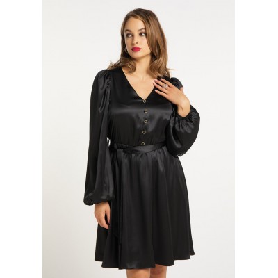 Kobiety DRESS | faina FAINA CANEVA - Sukienka koktajlowa - schwarz/czarny - MS23210