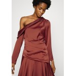 Kobiety DRESS | Forever New ARIANNA TIPPED SHOULDER DRESS - Sukienka koktajlowa - burgandy/bordowy - AF27192
