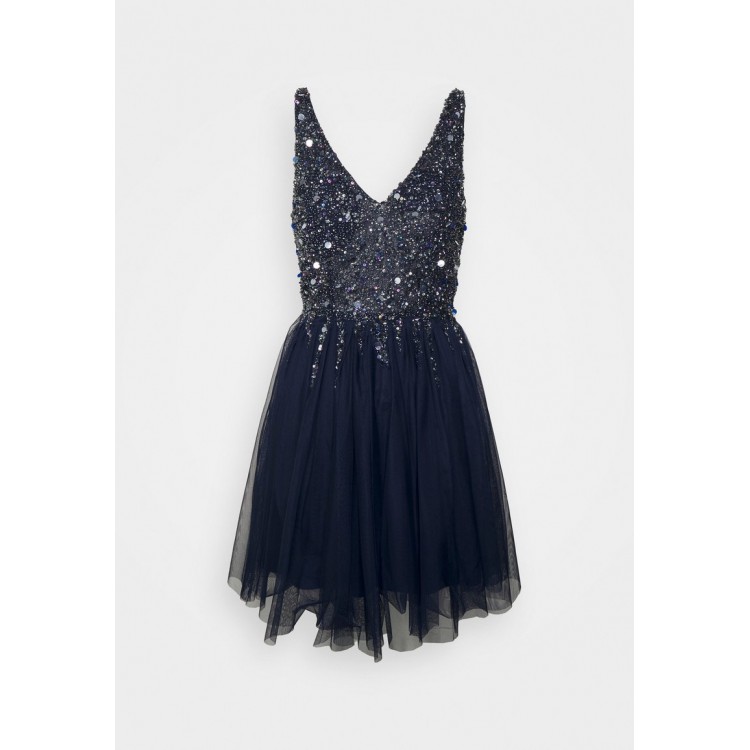 Kobiety DRESS | Lace & Beads Petite SYMPHONY MINI - Sukienka koktajlowa - navy/granatowy - NZ88361