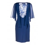 Kobiety DRESS | Luisa Spagnoli PINETO - Sukienka koktajlowa - blu oceano blu oceano flor blu/niebieski - XT22143