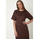 Kobiety DRESS | Madam-T ALLTAGS ALTEA - Sukienka koktajlowa - hellbraun/ciemnobrązowy - JU20741