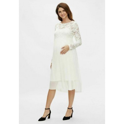 Kobiety DRESS | MAMALICIOUS MLMIVANA - Sukienka koktajlowa - snow white/biały - BO68152