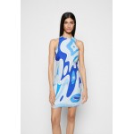 Kobiety DRESS | Sara Battaglia TANK DRESS LAGOON - Sukienka koktajlowa - blue/niebieski - BE98471