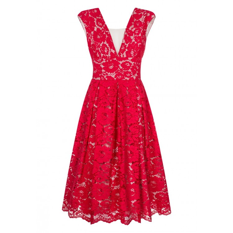 Kobiety DRESS | Swing RAMONA - Sukienka koktajlowa - red/czerwony - JW36416