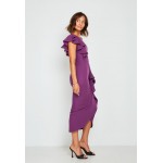 Kobiety DRESS | True Violet ONE SHOULDER RUFFLE MIDI DRESS - Sukienka koktajlowa - purple/fioletowy - IY02223