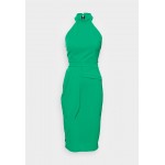 Kobiety DRESS | WAL G. BRANDIZIP BACK RUFFLE MIDI DRESS - Sukienka koktajlowa - leaf green/zielony - EH78097