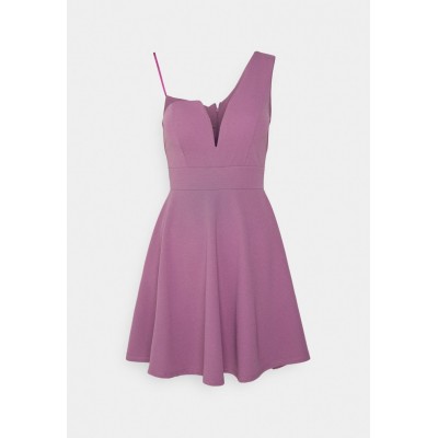 Kobiety DRESS | WAL G PETITE ANNIE ONE SHOULDER SKATER DRESS - Sukienka z dżerseju - mauve pink/różowy - ME67074