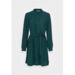 Kobiety DRESS | Anna Field BELTED BLOUSE DRESS - Sukienka koszulowa - dark green/ciemnozielony - ME39358