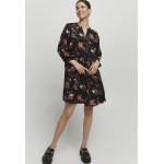 Kobiety DRESS | b.young BYMMJOELLA VNECK - Sukienka koszulowa - coral cloud mix/czerwony - LX27717