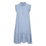 Kobiety DRESS | Culture CUMINDY - Sukienka koszulowa - light blue wash/jasnoniebieski - HU34238
