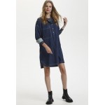 Kobiety DRESS | Culture CUPAOLA SHIRT DRESS - Sukienka koszulowa - blue wash/niebieski denim - KE64631