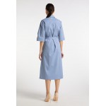 Kobiety DRESS | DreiMaster Sukienka koszulowa - graublau/szary - GM42507