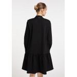 Kobiety DRESS | DreiMaster Sukienka koszulowa - schwarz/czarny - EI51227