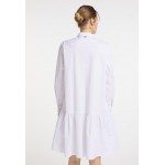 Kobiety DRESS | DreiMaster Sukienka koszulowa - weiss/biały - ER49281