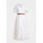 Kobiety DRESS | Forever New HEATHER EMBROIDERED COLLAR MIDI DRESS - Sukienka koszulowa - porcelain/biały - EF62933