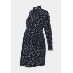 Kobiety DRESS | Glamorous Bloom LONG SLEEVED COLLARED MINI DRESS - Sukienka koszulowa - navy/peach/granatowy - UG43038
