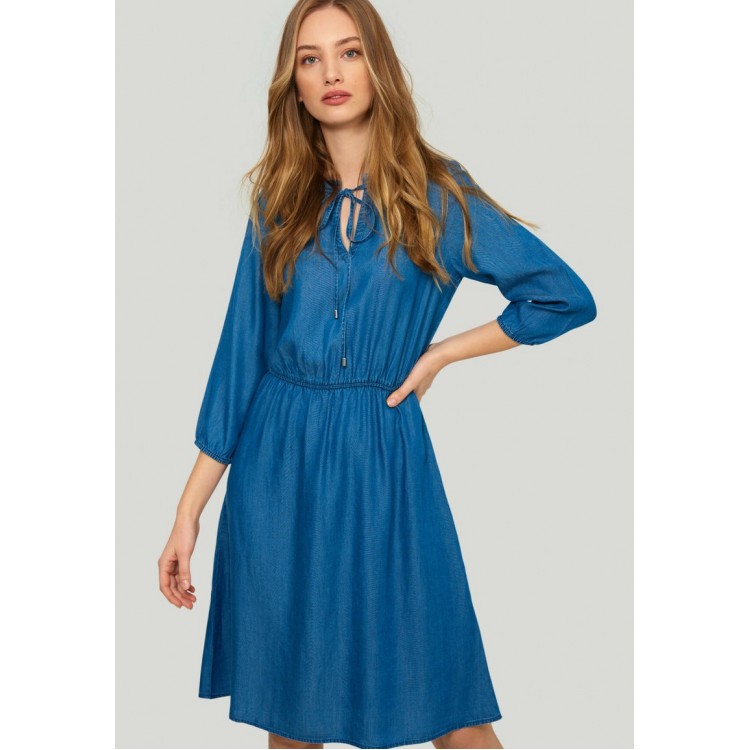Kobiety DRESS | Greenpoint Sukienka koszulowa - medium blue jeans/niebieski - XR19949