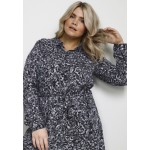 Kobiety DRESS | Kaffe Curve BURMA - Sukienka koszulowa - tradewinds/black graphic print/czarny - EI32728