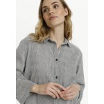 Kobiety DRESS | Kaffe KAVIVIAN 3/4 - Sukienka koszulowa - black chalk stripe/czarny - FG79873