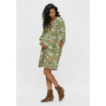 Kobiety DRESS | MAMALICIOUS Sukienka koszulowa - turf green/jasnozielony - GC56121