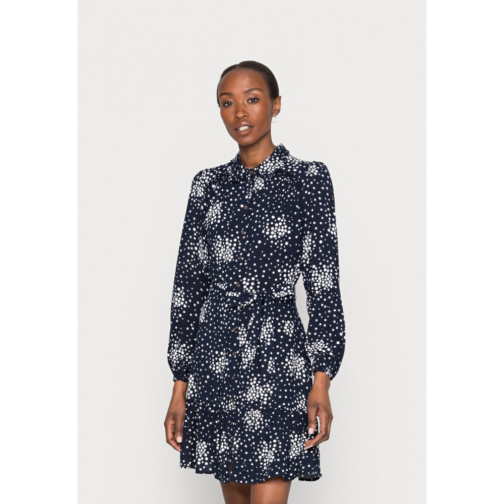 Kobiety DRESS | Marks & Spencer SPOT MIN SHIRT - Sukienka koszulowa - navy/granatowy - LU90416