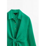 Kobiety DRESS | Massimo Dutti DOUBLE KNOT - Sukienka koszulowa - neon green/zielony neon - UE39124