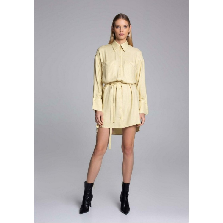 Kobiety DRESS | MILIDIAMI JEANNE - Sukienka koszulowa - light yellow/jasnożółty melanż - YZ41571